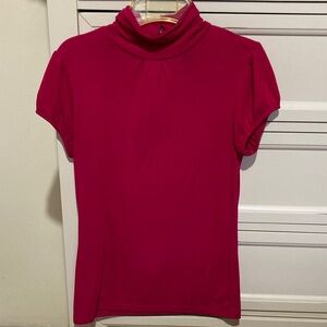 Banana Republic Fuchsia Pink Mock Neck Women's Top S